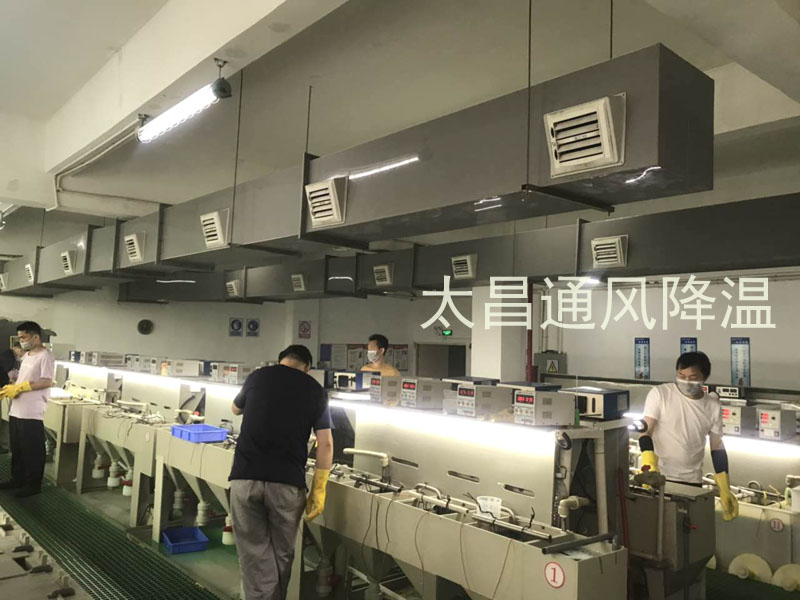 環(huán)?？照{(diào)有效解決電鍍車間高溫悶熱環(huán)境