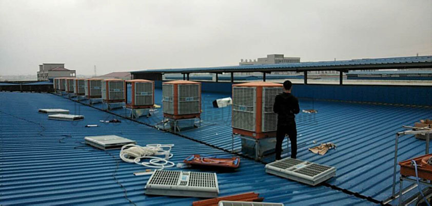 鋼結(jié)構(gòu)車間如何降溫？鋼結(jié)構(gòu)廠冷風(fēng)機(jī)降溫方案